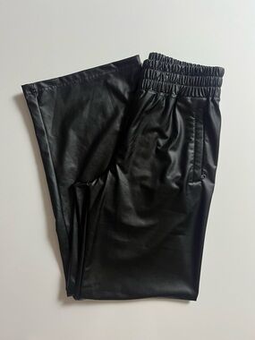 Aerie Offline Real Luxe Faux Leather Pants, Black, Size XS